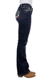 PURE WESTERN ZOE WOMENS BOOT CUT JEANS 34" - MIDNIGHT [SZ:8]