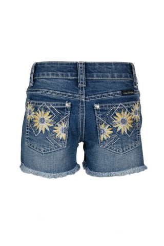 PURE WESTERN PEYTON GIRLS SHORT - RETRO BLUE [SZ:2]