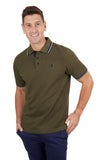 THOMAS COOK LOGAN TAILORED SHORT SLEEVE MENS POLO - DARK TAN [SZ:S]