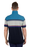 THOMAS COOK DYLAN MENS TAILORED SHORT SLEEVE POLO - NAVY/BLUE [SZ:M]