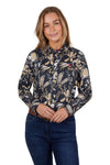 THOMAS COOK EMMY WOMENS LONG SLEEVE SHIRT - NAVY [SZ:8]