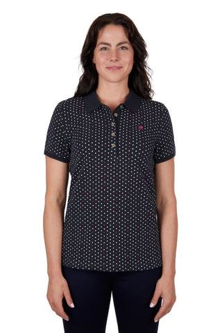 THOMAS COOK MAISIE WOMENS SHORT SLEEVE POLO - NAVY [SZ:8]