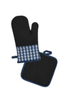 THOMAS COOK OVEN MITT & POT HOLDER - NAVY WHITE 