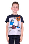 THOMAS COOK BOYS RILEY 1 POCKET HENLEY SHORT SLEEVE TEE [SZ:2]