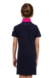 THOMAS COOK LUNA GIRLS SHORT SLEEVE POLO DRESS - NAVY [SZ:8]