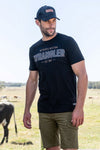 WRANGLER AARON MENS SHORT SLEEVE TEE - BLACK [SZ:S]