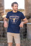 WRANGLER THEO MENS SHORT SLEEVE TEE - NAVY [SZ:S]