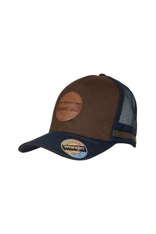 WRANGLER LIAM HP TRUCKER CAP - DARK TAN/NAVY [SZ:44]