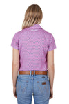 WRANGLER CARLY WOMENS SHORT SLEEVE SHIRT - PINK [SZ:8]