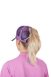 WRANGLER KRISTA HP PONYTAIL TRUCKER CAP - PINK/NAVY 