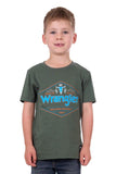 WRANGLER JACK BOYS SHORT SLEEVE TEE -  CYPRESS [SZ:2]