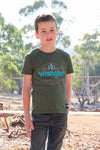 WRANGLER JACK BOYS SHORT SLEEVE TEE -  CYPRESS [SZ:2]