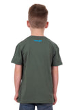 WRANGLER JACK BOYS SHORT SLEEVE TEE -  CYPRESS [SZ:2]