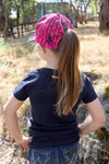 WRANGLER LUNA KIDS HP PONYTAIL CAP - PINK/NAVY 