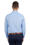 THOMAS COOK LINEN TAILORED LONG SLEEVE SHIRT - LIGHT BLUE [SZ:XS]