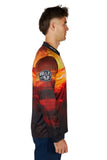 BULLZYE CAM MENS FISHING SHIRT - SUNSET CATTLE [SZ:XS]