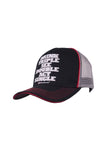 BULLZYE ACT SINGLE HIGH PROFILE TRUCKER CAP - BLACK [SZ:44]