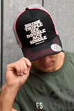 BULLZYE ACT SINGLE HIGH PROFILE TRUCKER CAP - BLACK [SZ:44]