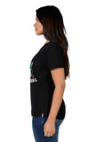 BULLZYE DIXON WOMENS SHORT SLEEVE TEE - BLACK [SZ:8]