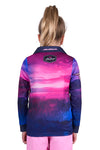 BULLZYE HORIZON GIRLS LONG SLEEVE FISHING SHIRT - PURPLE/PINK [SZ:2]