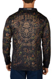 BOAR TEARER DAMO MENS LONG SLEEVE FISHING SHIRT - CAMO [SZ:S]