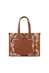 WRANGLER AZTEC CROSSBODY TOTE BAG - TAN 