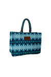 WRANGLER SOUTHWESTERN OVERSIZED TOTE - BLUE 