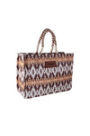 WRANGLER SOUTHWESTERN OVERSIZED TOTE - COFFEE 