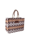 WRANGLER SOUTHWESTERN OVERSIZED TOTE - COFFEE 