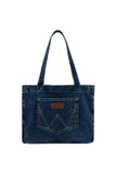 WRANGLER DENIM POCKET TOTE BAG - INDIGO 