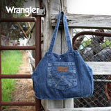 WRANGLER DENIM POCKET TOTE BAG - INDIGO 